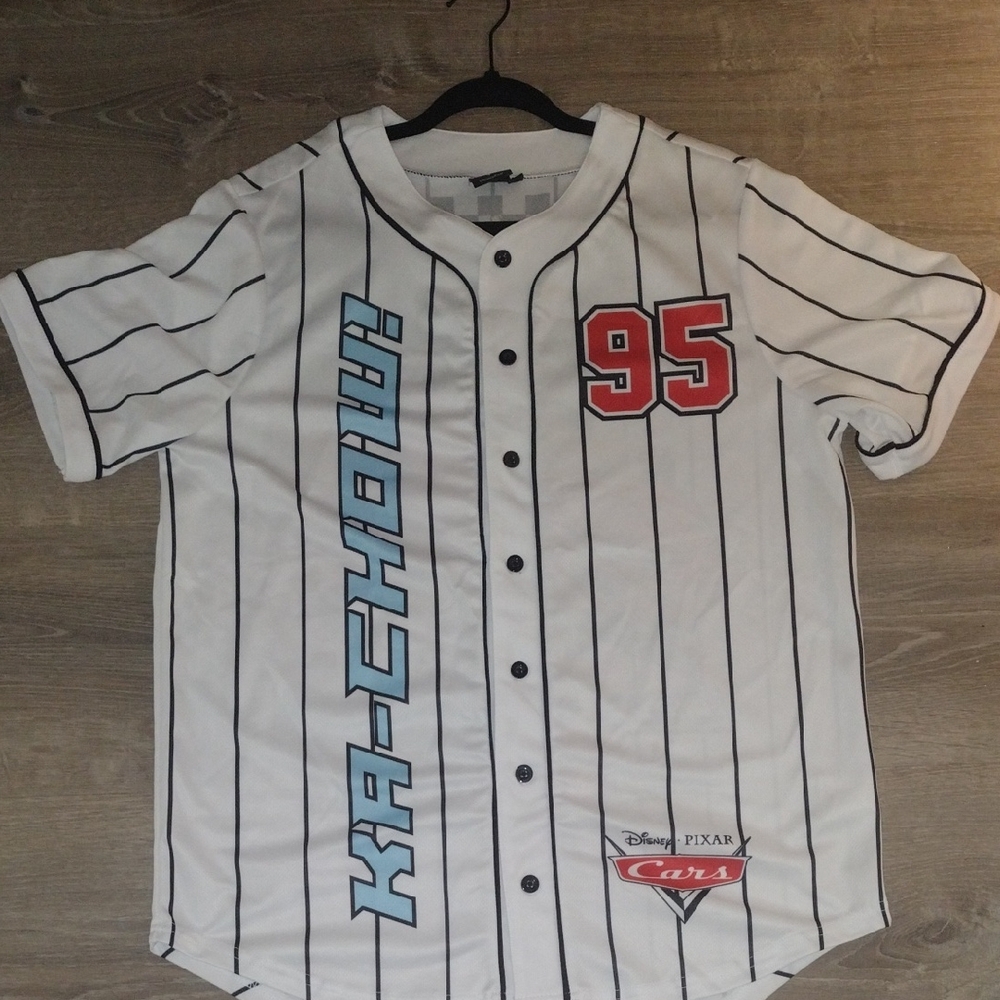 Disney Cars White Jersey with Red and Blue Details